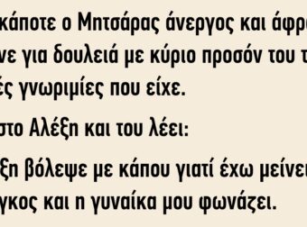 Ήταν κάποτε ο Μητσάρας άνεργος και άφραγκος έψαχνε για δουλειά