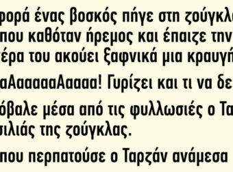 Μια φορά ένας βοσκός πήγε στη ζούγκλα