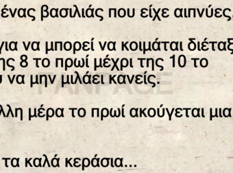 Ανέκδοτο: Ήταν ένας βασιλιάς ποu είχε αιπνύες.