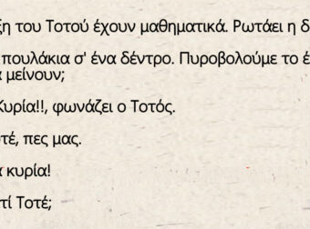 Ανέκδοτο: Στην τάξη του Τοτού έχουν μαθηματικά. Ρωτάει η κούκλα δασκάλα